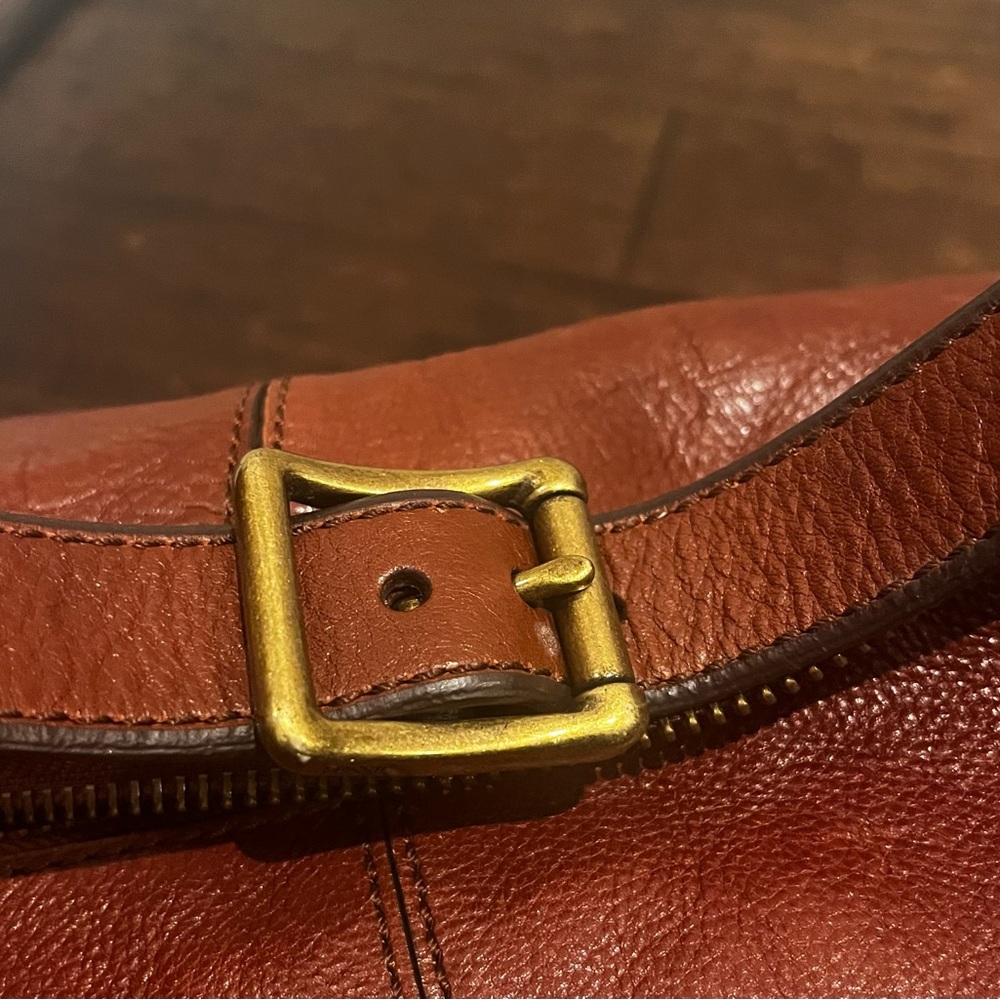 Vintage Fossil Maddox Brown Bucket Shoulder Bag - Picture 15 of 15